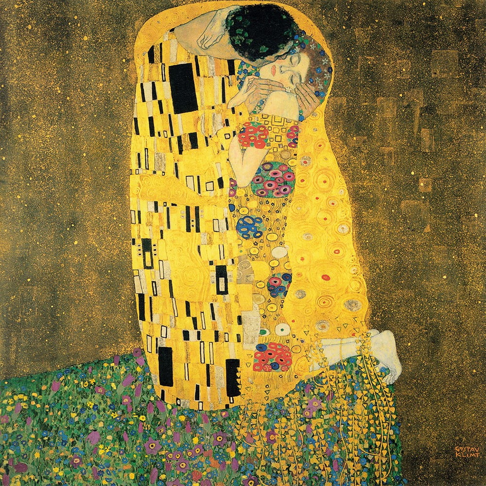 Gustav Klimt - The Kiss kép másolat