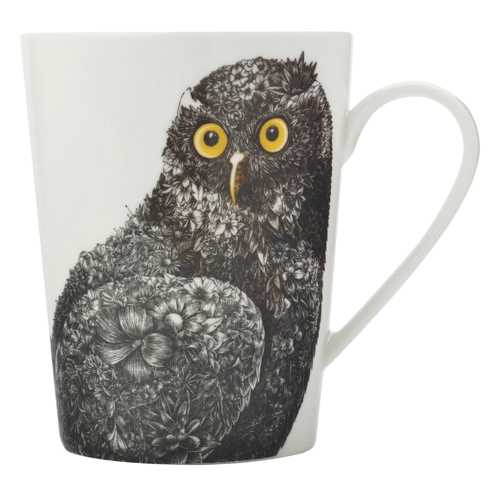 Marini Ferlazzo Owl fehér porcelán bögre