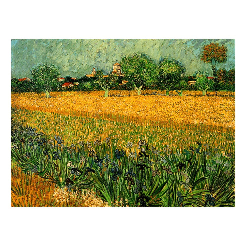 Vincent van Gogh - View of arles with irises in the foreground festményének másolata